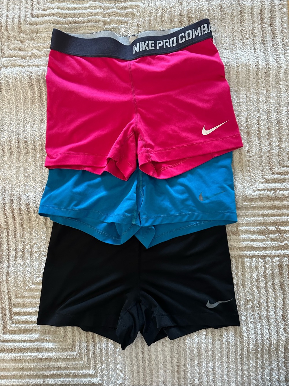 Nike Pro Combat Shorts Trio - (BUNDLE OF 3)